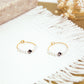 Petites Boucles d'Oreilles - Cristal Swarovski Noir et Blanc