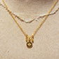Chain Necklace - Zircon North Star &amp; Zircon Medallion