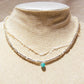 925 Sterling Silver &amp; Gemstone Necklace - Amazonite