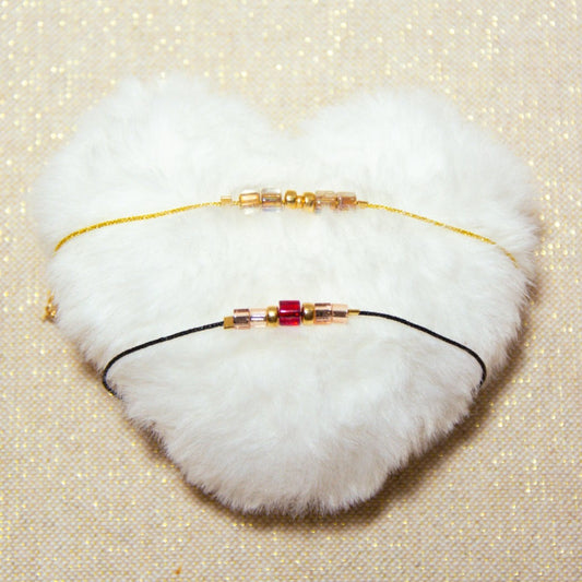 Bracelets Soie Japonaise - Perles Toho