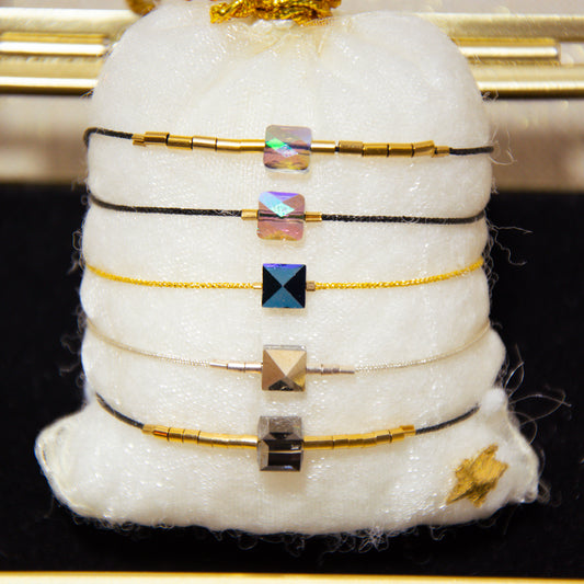 Japanese Silk &amp; Swarovski Crystal Bracelets