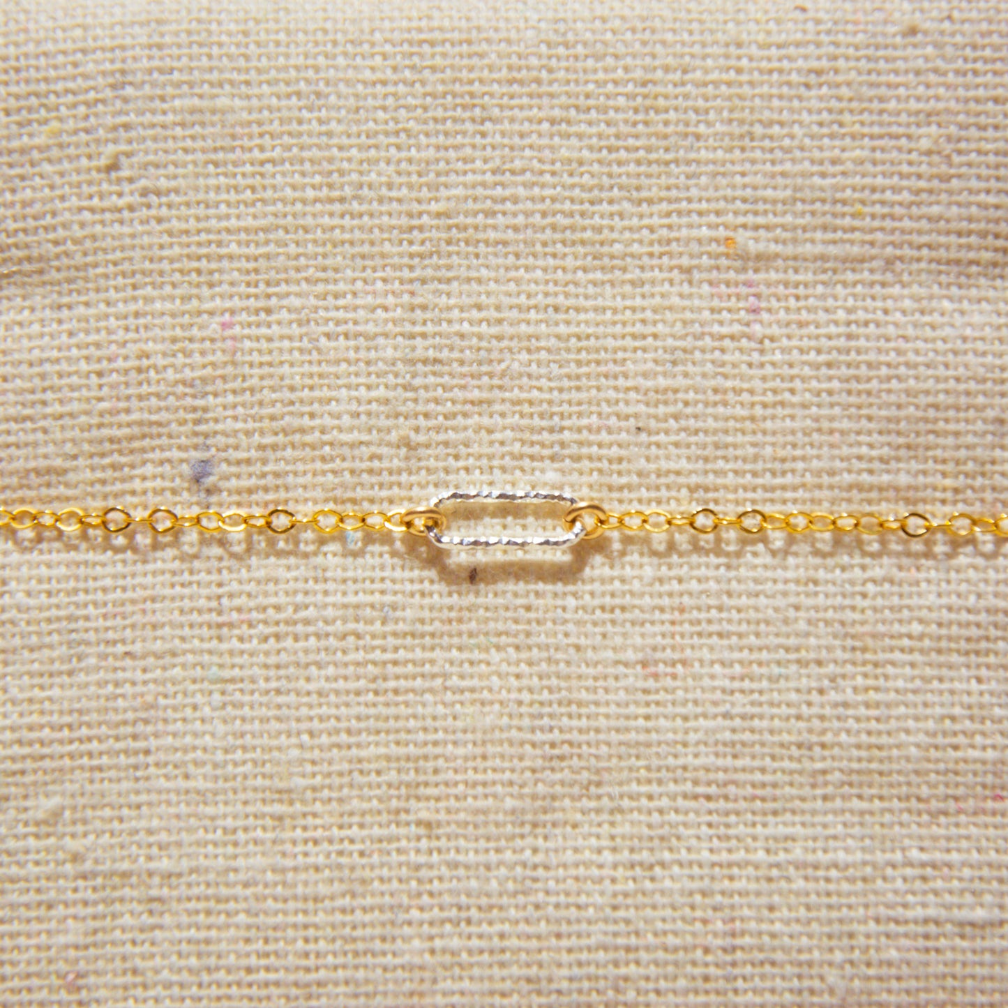 925 Silver Chain &amp; Chiselled Link Bracelet