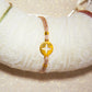 Bracelet Double Cordon - Rose Pâle - Médaillon étoile