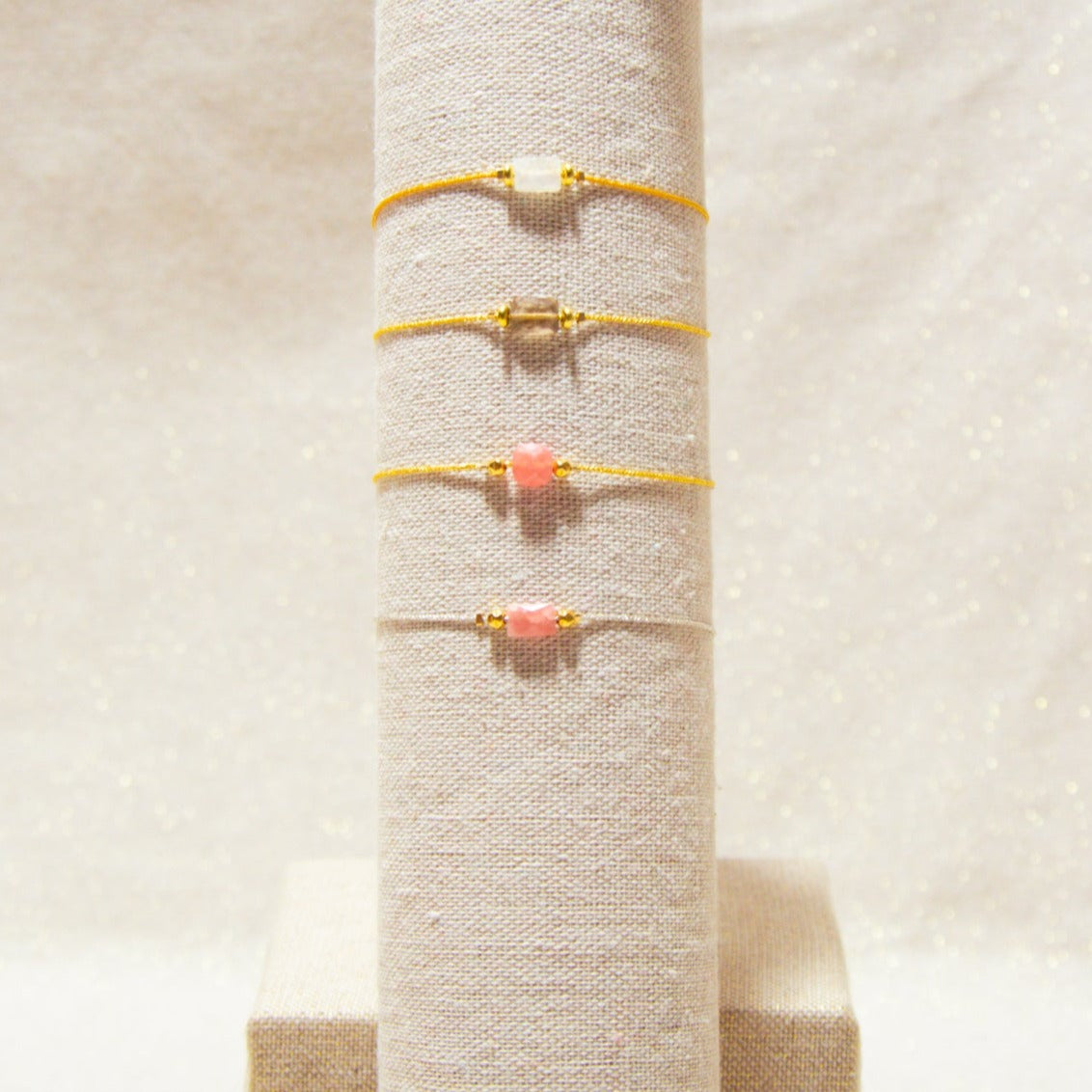 Japanese Silk Bracelets - Gemstone