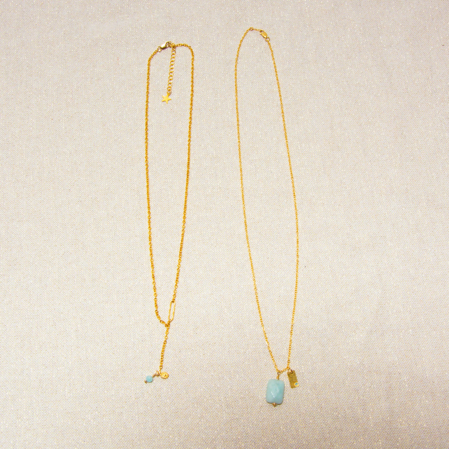Chain Necklaces - Medallion &amp; Amazonite