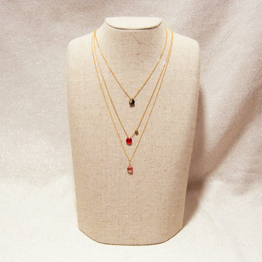 Chain Necklace - Pure Crystal Collection - Zircon 4mm