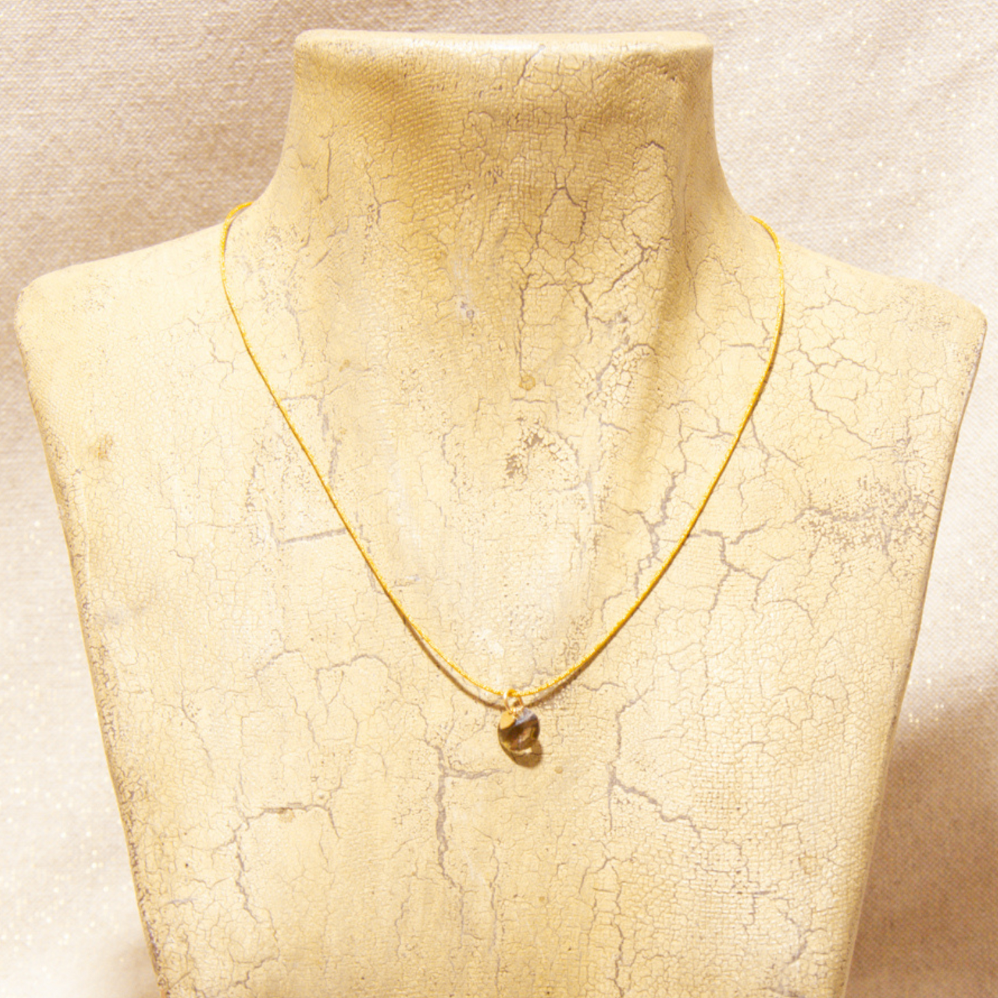 Japanese Silk Necklace - Pure Crystal Collection - Colorado Topaz